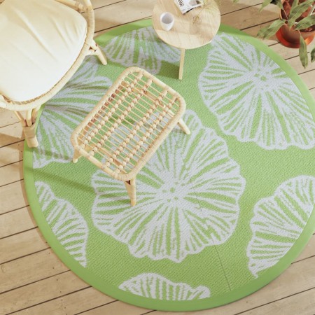Alfombra de exterior PP verde Ø160 cm de vidaXL, Protectores para exterior - Ref: Foro24-368599, Precio: 24,47 €, Descuento: %