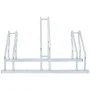 Soporte para 3 bicicletas suelo independiente acero galvanizado de vidaXL, Bases y soportes para almacenar bicicletas - Ref: ...