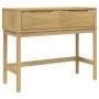 Mesa consola FLORO madera maciza de pino marrón 89,5x36,5x73 cm de vidaXL, Mesas auxiliares - Ref: Foro24-374020, Precio: 98,...