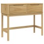 Mesa consola FLORO madera maciza de pino marrón 89,5x36,5x73 cm de vidaXL, Mesas auxiliares - Ref: Foro24-374020, Precio: 96,...