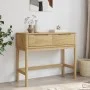 Mesa consola FLORO madera maciza de pino marrón 89,5x36,5x73 cm de vidaXL, Mesas auxiliares - Ref: Foro24-374020, Precio: 98,...