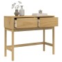 Mesa consola FLORO madera maciza de pino marrón 89,5x36,5x73 cm de vidaXL, Mesas auxiliares - Ref: Foro24-374020, Precio: 96,...