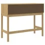 Mesa consola FLORO madera maciza de pino marrón 89,5x36,5x73 cm de vidaXL, Mesas auxiliares - Ref: Foro24-374020, Precio: 98,...