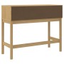 Mesa consola FLORO madera maciza de pino marrón 89,5x36,5x73 cm de vidaXL, Mesas auxiliares - Ref: Foro24-374020, Precio: 96,...