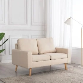 Sofá de 2 plazas de tela color crema de vidaXL, Sofás - Ref: Foro24-288706, Precio: 289,01 €, Descuento: %