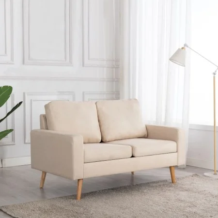 2-Sitzer-Sofa aus cremefarbenem Stoff von vidaXL, Sofas - Ref: Foro24-288706, Preis: 289,01 €, Rabatt: %
