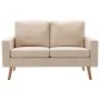 2-Sitzer-Sofa aus cremefarbenem Stoff von vidaXL, Sofas - Ref: Foro24-288706, Preis: 289,01 €, Rabatt: %