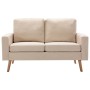 Sofá de 2 plazas de tela color crema de vidaXL, Sofás - Ref: Foro24-288706, Precio: 271,33 €, Descuento: %