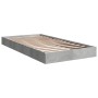 Estructura de cama madera de ingeniería gris hormigón 100x200cm de vidaXL, Camas y somieres - Ref: Foro24-842059, Precio: 63,...