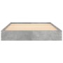 Estructura de cama madera de ingeniería gris hormigón 100x200cm de vidaXL, Camas y somieres - Ref: Foro24-842059, Precio: 63,...