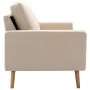 2-Sitzer-Sofa aus cremefarbenem Stoff von vidaXL, Sofas - Ref: Foro24-288706, Preis: 289,01 €, Rabatt: %