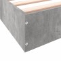 Estructura de cama madera de ingeniería gris hormigón 100x200cm de vidaXL, Camas y somieres - Ref: Foro24-842059, Precio: 63,...
