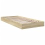 Estructura de cama madera de ingeniería roble Sonoma 90x200 cm de vidaXL, Camas y somieres - Ref: Foro24-842065, Precio: 69,8...