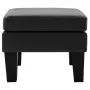 Reposapiés de cuero sintético negro de vidaXL, Otomanas - Ref: Foro24-288775, Precio: 82,45 €, Descuento: %