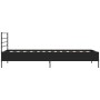 Estructura de cama madera de ingeniería y metal negra 75x190 cm de vidaXL, Camas y somieres - Ref: Foro24-845622, Precio: 66,...