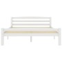 Estructura de cama de madera maciza de pino blanca 120x200 cm de vidaXL, Camas y somieres - Ref: Foro24-322070, Precio: 122,2...