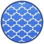 Alfombra de exterior PP azul Ø120 cm de vidaXL, Protectores para exterior - Ref: Foro24-368538, Precio: 21,32 €, Descuento: %