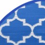 Alfombra de exterior PP azul Ø120 cm de vidaXL, Protectores para exterior - Ref: Foro24-368538, Precio: 21,32 €, Descuento: %