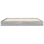Estructura de cama madera de ingeniería gris Sonoma 160x200 cm de vidaXL, Camas y somieres - Ref: Foro24-842012, Precio: 100,...