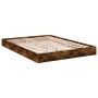 Estructura de cama madera de ingeniería roble ahumado 135x190cm de vidaXL, Camas y somieres - Ref: Foro24-842046, Precio: 84,...