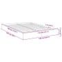 Estructura de cama madera de ingeniería roble ahumado 135x190cm de vidaXL, Camas y somieres - Ref: Foro24-842046, Precio: 84,...