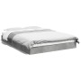 Estructura de cama madera de ingeniería gris hormigón 120x190cm de vidaXL, Camas y somieres - Ref: Foro24-842052, Precio: 87,...