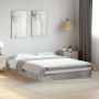 Estructura de cama madera de ingeniería gris hormigón 120x190cm de vidaXL, Camas y somieres - Ref: Foro24-842052, Precio: 87,...