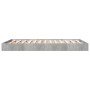 Estructura de cama madera de ingeniería gris hormigón 120x190cm de vidaXL, Camas y somieres - Ref: Foro24-842052, Precio: 87,...