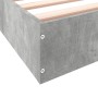 Estructura de cama madera de ingeniería gris hormigón 120x190cm de vidaXL, Camas y somieres - Ref: Foro24-842052, Precio: 87,...