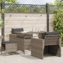 Set de sofás de jardín 4 pzas y cojines ratán sintético gris de vidaXL, Conjuntos de jardín - Ref: Foro24-366361, Precio: 230...