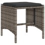 Set de sofás de jardín 4 pzas y cojines ratán sintético gris de vidaXL, Conjuntos de jardín - Ref: Foro24-366361, Precio: 230...