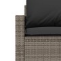 Set de sofás de jardín 4 pzas y cojines ratán sintético gris de vidaXL, Conjuntos de jardín - Ref: Foro24-366361, Precio: 230...
