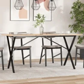 Cast iron X structure dining table legs 140x60x73 cm by vidaXL, Table legs - Ref: Foro24-357911, Price: 63,77 €, Discount: %