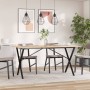 Patas de mesa comedor estructura X hierro fundido 140x60x73 cm de vidaXL, Patas para mesas - Ref: Foro24-357911, Precio: 64,7...