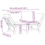 Banco de jardín con cojines 2 en 1 madera maciza de acacia de vidaXL, Bancos de jardín - Ref: Foro24-367579, Precio: 267,37 €...