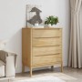 Cómoda cajonera FLORO madera maciza de pino marrón cera de vidaXL, Cajoneras - Ref: Foro24-374008, Precio: 163,93 €, Descuent...