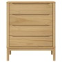 Cómoda cajonera FLORO madera maciza de pino marrón cera de vidaXL, Cajoneras - Ref: Foro24-374008, Precio: 163,93 €, Descuent...