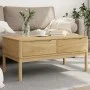Mesa de centro FLORO madera de pino marrón cera 99x55,5x45 cm de vidaXL, Mesas de centro - Ref: Foro24-374017, Precio: 120,95...