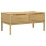 Mesa de centro FLORO madera de pino marrón cera 99x55,5x45 cm de vidaXL, Mesas de centro - Ref: Foro24-374017, Precio: 120,95...