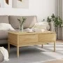 Mesa de centro FLORO madera de pino marrón cera 99x55,5x45 cm de vidaXL, Mesas de centro - Ref: Foro24-374017, Precio: 120,95...