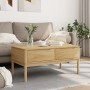 Mesa de centro FLORO madera de pino marrón cera 99x55,5x45 cm de vidaXL, Mesas de centro - Ref: Foro24-374017, Precio: 129,45...