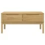 Mesa de centro FLORO madera de pino marrón cera 99x55,5x45 cm de vidaXL, Mesas de centro - Ref: Foro24-374017, Precio: 120,95...