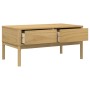 Mesa de centro FLORO madera de pino marrón cera 99x55,5x45 cm de vidaXL, Mesas de centro - Ref: Foro24-374017, Precio: 129,45...