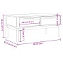Mesa de centro FLORO madera de pino marrón cera 99x55,5x45 cm de vidaXL, Mesas de centro - Ref: Foro24-374017, Precio: 129,45...