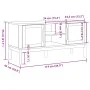 Mueble de TV FLORO madera maciza de pino blanco 114x43x55 cm de vidaXL, Muebles TV - Ref: Foro24-374015, Precio: 126,01 €, De...