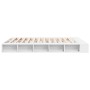 Estructura de cama madera de ingeniería blanca 200x200 cm de vidaXL, Camas y somieres - Ref: Foro24-3280447, Precio: 171,22 €...