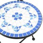 Juego de bistró de mosaico de hierro y cerámica azul y blanco de vidaXL, Conjuntos de jardín - Ref: Foro24-3216353, Precio: 2...