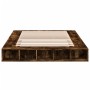Estructura de cama madera de ingeniería roble ahumado 150x200cm de vidaXL, Camas y somieres - Ref: Foro24-3280472, Precio: 14...