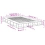 Estructura de cama madera de ingeniería roble ahumado 150x200cm de vidaXL, Camas y somieres - Ref: Foro24-3280472, Precio: 14...