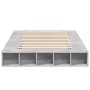 Estructura de cama madera de ingeniería gris hormigón 120x200cm de vidaXL, Camas y somieres - Ref: Foro24-3280485, Precio: 15...
